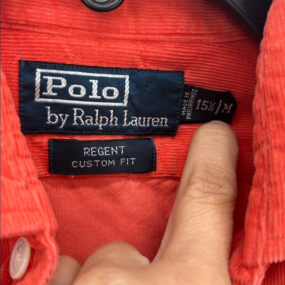 Polo Ralph Lauren Corduroy Mens Shirt M Blake Fine-Wale Cotton Button Down - Picture 2 of 9